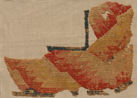 Fragment, Probably an Ornament from a Large Curtain, late 400s. Egypt, Byzantine period, late 5th