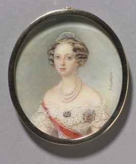 Portrait of a Woman, probably Princess Cecilie of Baden, Grand Duchess Olga Feodorovna, c. 1860.