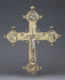 Processional Cross, c. 1440-1450. Pietro Vannini (Italian, 1413/14-1495/96). Silver, gilt-silver,
