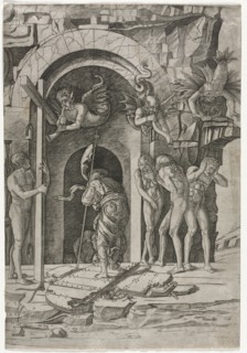 Descent into Limbo, c. 1490-1500. Giovanni Antonio da Brescia (Italian), after Andrea Mantegna