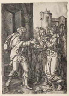 The Story of Lot, 1555. Heinrich Aldegrever (German, 1502-1555/61). Engraving