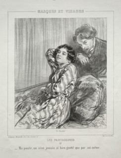 Les Partageuses. Paul Gavarni (French, 1804-1866). Lithograph