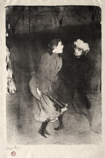 Emilienne d'Alecon and Mariquita of the Follies-Bergère, 1893. Henri de Toulouse-Lautrec (French,