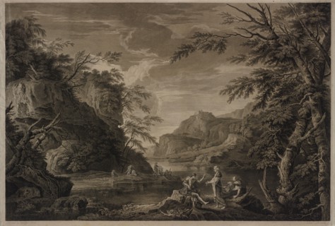 Apollo and the Sibyl, 1779. John Browne (British, 1741-1801). Engraving