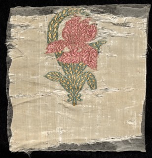 Fragment, 1800s. India, 19th century. Brocade; silk and metal; overall: 9.5 x 10.2 cm (3 3/4 x 4 in