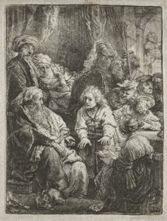 Joseph Telling his Dreams, 1638. Rembrandt van Rijn (Dutch, 1606-1669). Etching with drypoint;