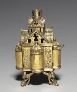 Incense Burner and Stand for an Altar Cross, 1150-1175. Germany, Lower Saxony, Hildesheim?,