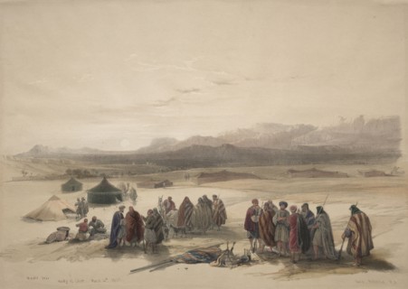 Mount Seir Wady el Chor, 1839. David Roberts (British, 1796-1864). Color lithograph