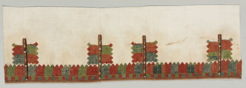 Skirt Border, 1700s. Greece, Dodecanese Islands, 18th century. Embroidery: silk on cotton tabby