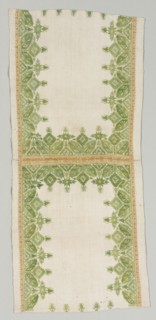 Pillow Cover, 1700s. Greece, Cyclades Islands, Amorgos, 18th century. Embroidery; silk and gold