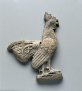 Cock, 500s BC. Greece, 6th Century BC. Terracotta; overall: 9.5 cm (3 3/4 in.).