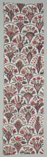 Fragment of Woodblock Printed Cotton, c. 1775. France, Marseilles ?, 18th century. Woodblock print