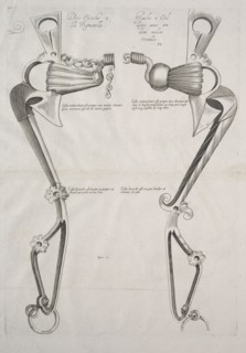 Diagram for Horse's Bit, 1700s. France, 18th century. Etching