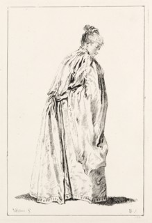 Woman Standing. François Boucher (French, 1703-1770), after Jean Antoine Watteau (French,