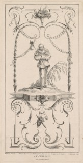Le Frileux,  Arabesque. Jean Moyreau (French, 1690-1762), after Jean Antoine Watteau (French,