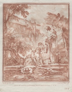 The Washerwoman, 1767. Gilles Demarteau (French, 1722-1776), after François Boucher (French,