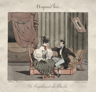 Parisian Occasions:  The Complement of the Students. Henry Bonaventure Monnier (French, 1805-1877).
