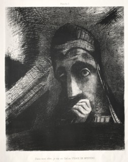 Homage to Goya, 1885. Odilon Redon (French, 1840-1916). Lithograph