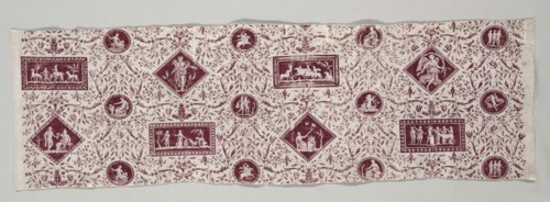 Strip of Copperplate Printed Cotton, 1795-1799. Firm of Christophe Philippe Oberkampf (French,