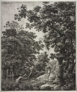 Alpheus and Arethusa. Anthonie Waterloo (Dutch, 1609/10-1690). Etching