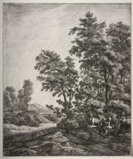 Mercury and Argus. Anthonie Waterloo (Dutch, 1609/10-1690). Etching