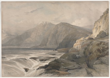 Coast of Syria, 1839. David Roberts (British, 1796-1864). Color lithograph