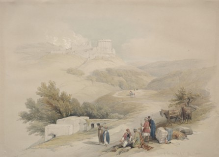 Ruins of the Church of St. John Sabaste, 1839. David Roberts (British, 1796-1864). Color lithograph