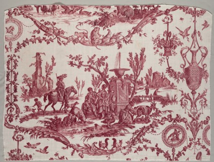 Fragments of Copperplate Printed Cotton, c. 1789. Firm of Christophe Philippe Oberkampf (French,