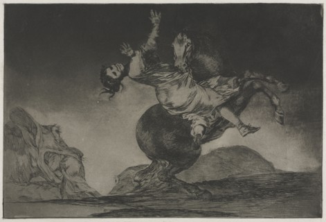 The Proverbs:  The Horse-Abductor, 1864. Francisco de Goya (Spanish, 1746-1828). Etching and