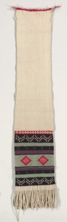 "Hopi Brocade" Style Dance Sash, c. 1880-1900. America, Native North American, Southwest, Pueblo