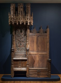 Abbot's Stall, c. 1500-1515. France, perhaps Artois or Picardy, early 16th century. Oak; overall: