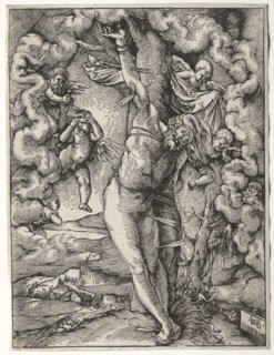 The Great St. Sebastian, 1514. Hans Baldung (German, 1484/85-1545). Woodcut