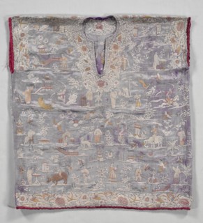 Blouse, late 1800s. China, late 19th century. Embroidery, silk; overall: 52.6 x 50.8 cm (20 11/16 x