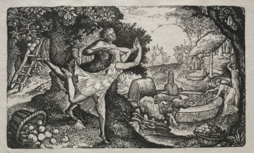 The Cyder Feast:  A Vision of Joy and Thanksgiving, 1829. Edward Calvert (British, 1799-1883).