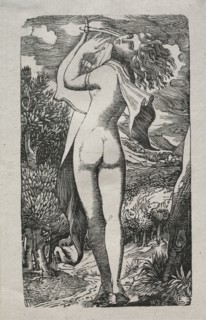 Bacchante or The Player on The Lyre, 1829. Edward Calvert (British, 1799-1883). Wood engraving