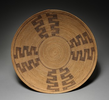 Tray, c 1875- 1925. California, Mission, San Diego, Late 19th- Early 20th century. Juncus, Sumac;