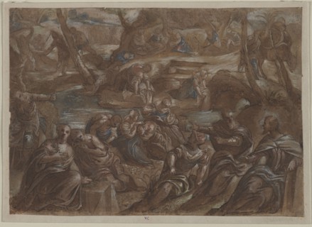Copy of Tintoretto's Children of Israel Gathering Manna, after 1594. Copy after Jacopo Tintoretto