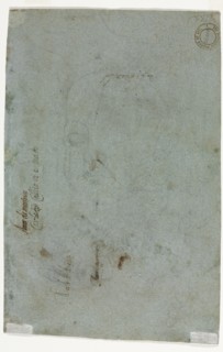 Sketch of a Child's Head (verso), c. 1586. Carletto Caliari (Italian, 1570-1596). Black chalk with