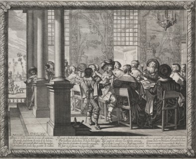 The Prodigal Son:  The Feast in Honor of the Prodigal's Return. Abraham Bosse (French, 1602-1676).