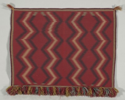 Germantown Eyedazzler Saddle Throw, c.1875. America, Native North American, Southwest, Navajo,