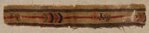 Wool Embroidery, 700s - 800s. Egypt, early Islamic period, 8th-9th century. Wool embroidery on wool