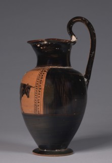 Trefoil-mounted Oinochoe: Europe Riding a Bull, c. 520 BC. Greece, Attic, 6th Century BC.