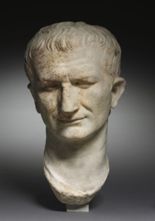 Portait Head of a Statesman, possibly Vespasian, 1-100. Italy, Roman, 1st Century. Marble; overall: