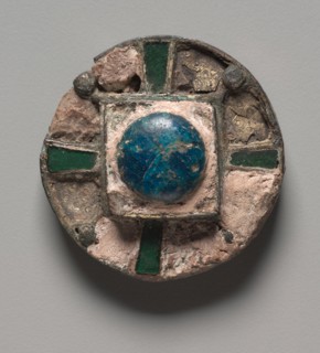Disk Ornament, 500s. Ostrogothic?, Migration period, 6th century. Bronze, gold foil, traces of