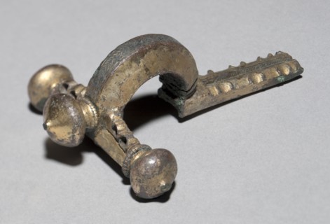 Crossbow Fibula, c. 350-400. Gallo-Roman or Romano-British, Migration period, 4th century. Bronze,