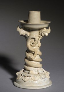 Candle Stand, 600s. China, Sui dynasty (581-618) to early Tang dynasty (618-907). White stoneware