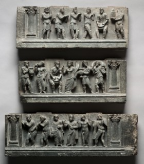 Bacchanalian Relief, 1-100. Pakistan, Gandhara, Buner area, early Kushan Period (AD 1-320). Schist;