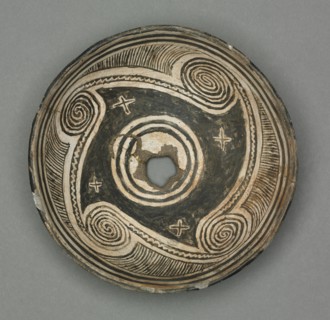 Bowl with Geometric Design (Four- part Scroll), 1000- 1150. Southwest, Mogollan, Mimbres,