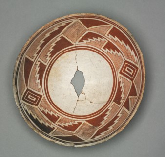Bowl with Geometric Design (Two-part Design), c. 1000-1150. Southwest, Mogollon, Mimbres,