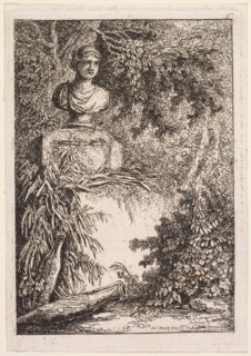 Les Soirées de Rome:  Le Buste, 1764. Hubert Robert (French, 1733-1808). Etching